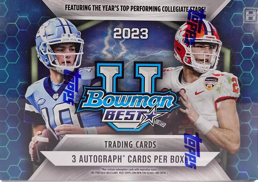 2023 Bowman Best University Football Breakers Delight 10-Box Case